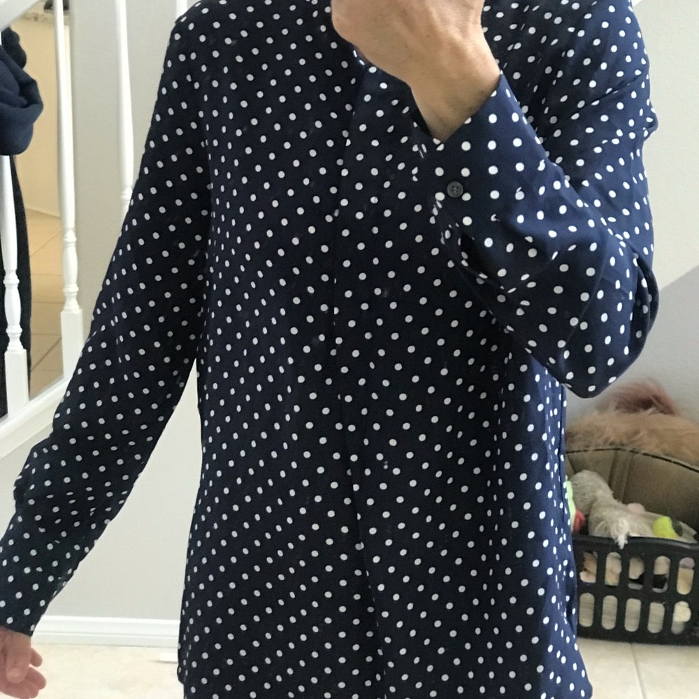 J crew polka dot shirt